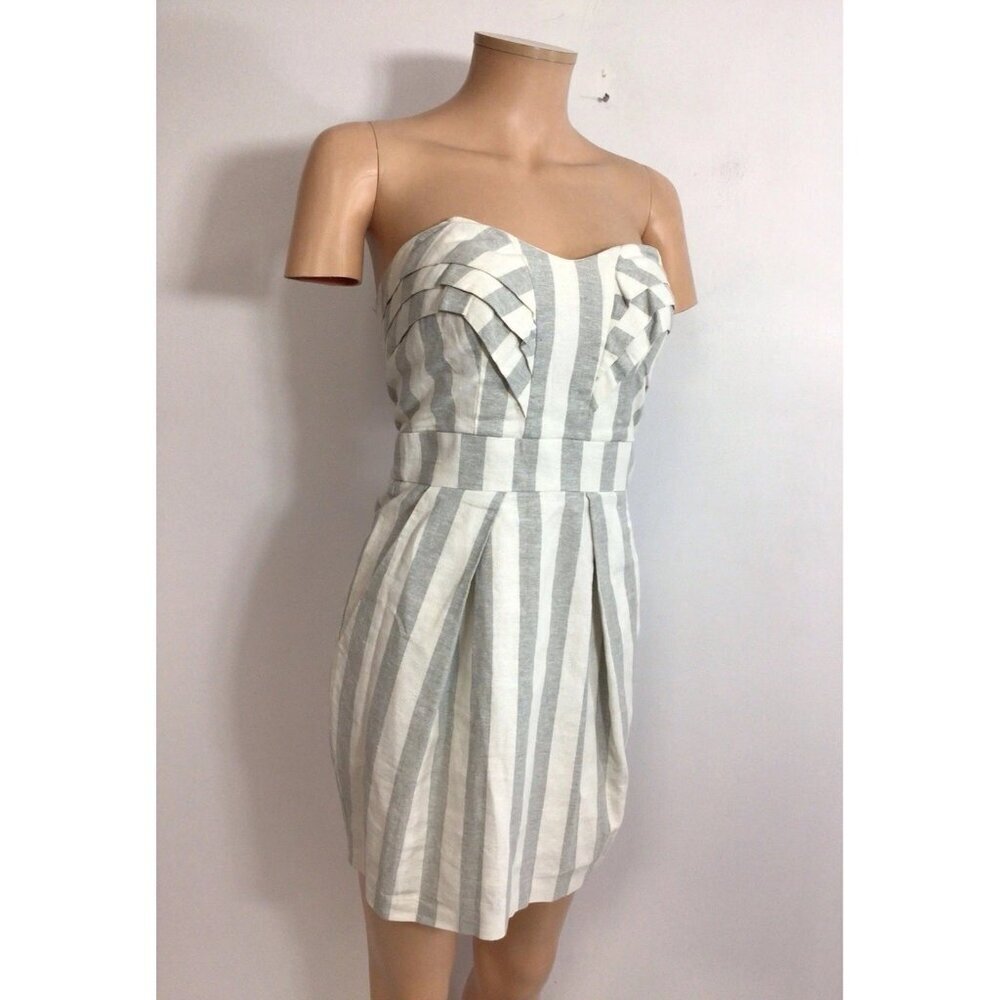 BCBG Strapless Cocktail Dress Side Pockets Womens 0